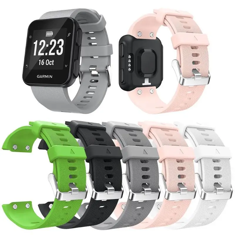 

Silicone Quick Release Wrist Strap Wristband with Buckle Compression Forming Strong and Durable for Garmin Forerunner 35