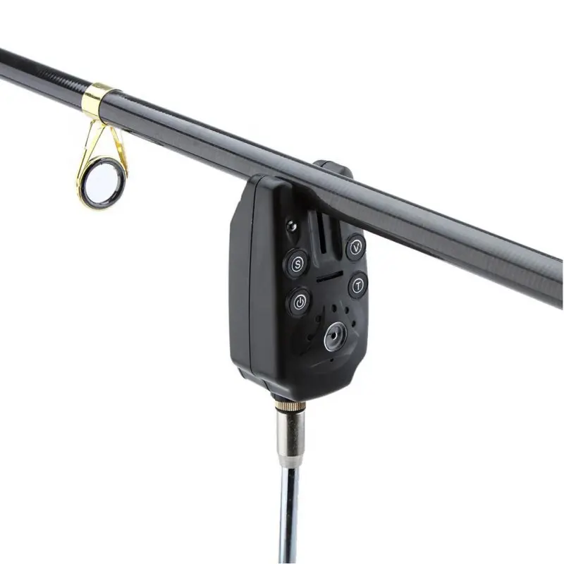

2 LED Fishing Alarm Adjustable Tone Volume Sensitivity Sound Alert Fishing Bite Water Resistant for Fishing Rod
