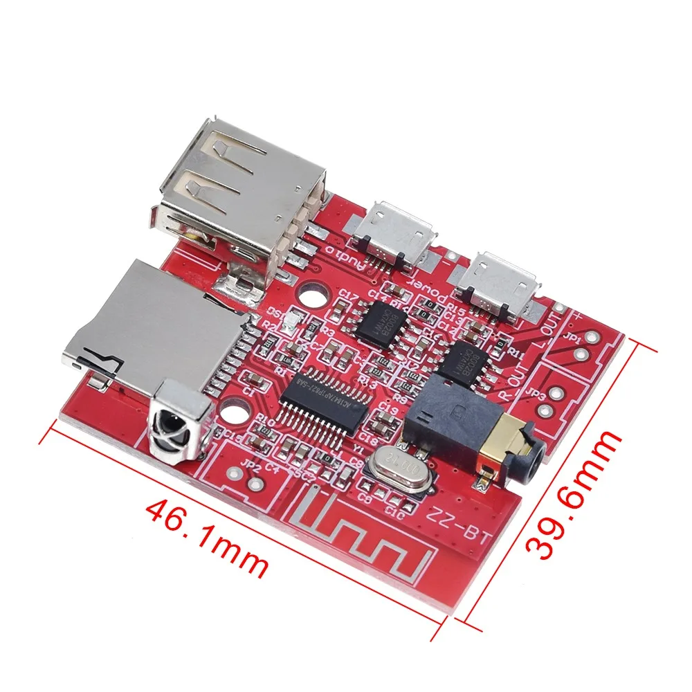 Автомобильная плата декодирования 3 Вт Bluetooth 4 1 MP3 WAV усилитель динамика модуль