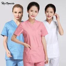 Высокое качество, медицинский Топ, штаны, больница, доктор, хирургическая форма, v-образный вырез, больница, красота, скрабы, медицинская форма, женские наборы, Новинка