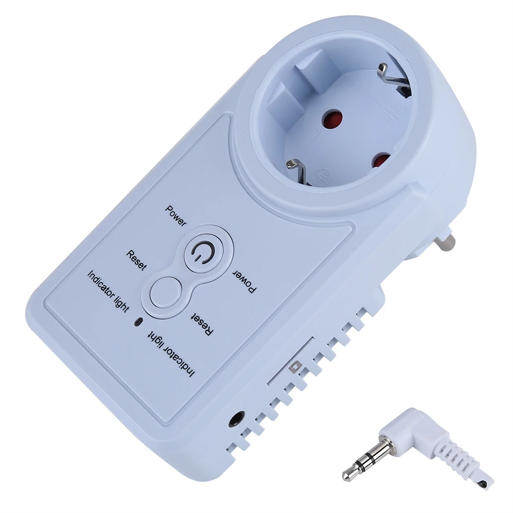 ANENG EU Plug Smart GSM Power Outlet Plug Socket With Temperature Sensor SMS Command Control Russian /English Version Optional