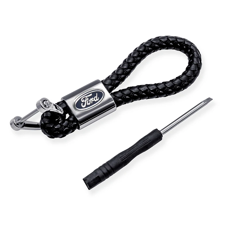 1 pcs metal alloy car badge key chain for Ford long ring 4s shop auto accessories keychain men and women gift Pendant |
