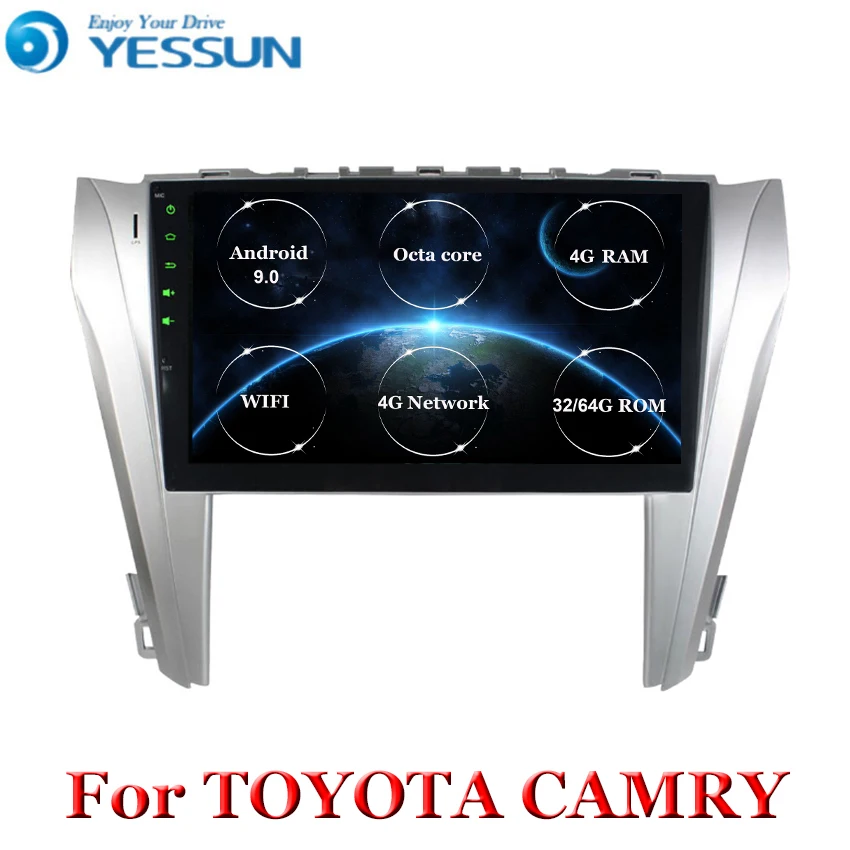 Discount 10.1" 2 din Android Car GPS Navi for Toyota Camry V55 2015 2016 Multimedia Autoradio Navigation head unit 4G RAM 8-Core 0