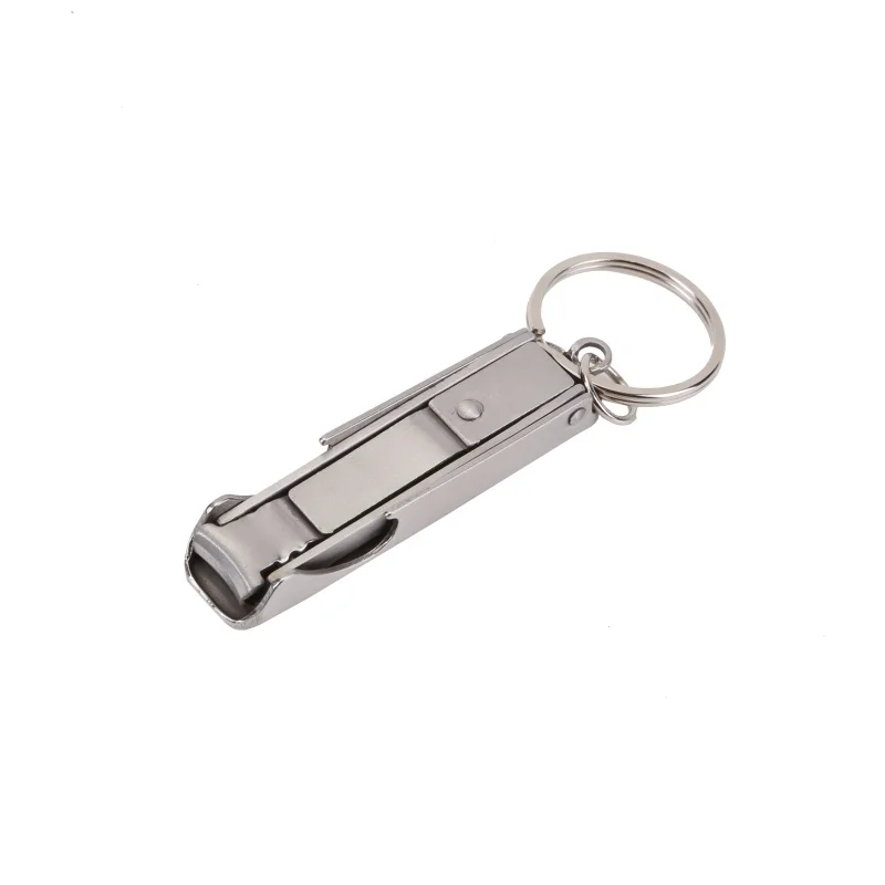 

2 In 1 Outdoor EDC Pocket Tool Bottle Opener Toe Nail Clipper Cutter Key Chain Fingernails Cutter Key Ring Attachment multifucti