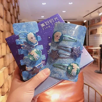 

New Arrival Princess Elastic Hair Headwear Cloth Hair Clips Pins For Girls BB Head Accessories Rubber Ropes