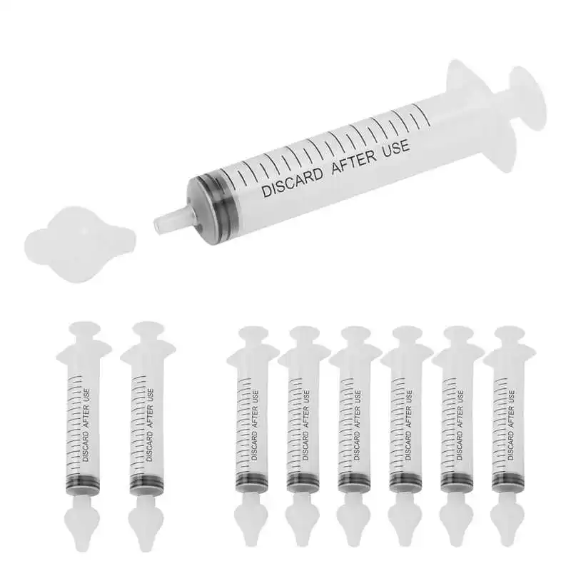 2Pcs/6Pcs High-Quality Nose Cleaner 10ml Professional Soften Nasal Syringe Use For Children's Cavity Care Cleaning | Мать и ребенок