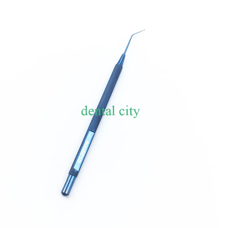 Титановый крючок для манипулирования линзами Sinskey диаметром 0,15 мм с тупым наконечником офтальмологический инструмент 1 шт. высококвалифицированные инструменты для глаз