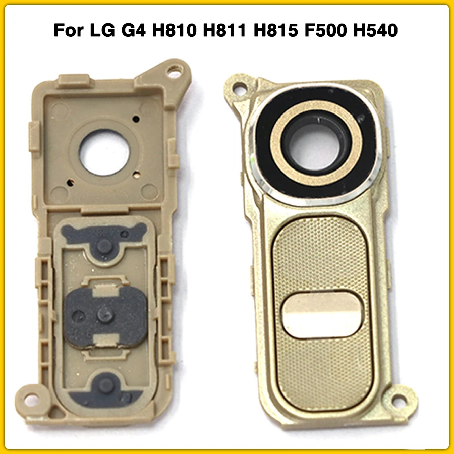 

Rear Camera Lens For LG G4 H810 H811 H815 F500 H540 Back Camera Glass Lens Cover With Frame With Button Replacement