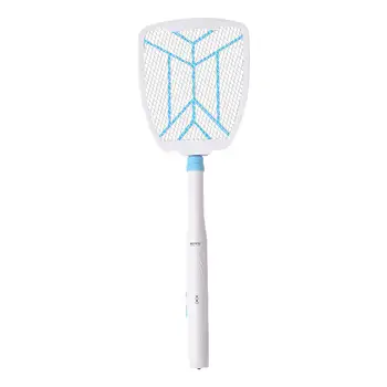 

Ultrathin Racket Fly Killer Office Handheld Mesh Insect Control Retractable Foldable Electric Mosquito Swatter Safe Rechargeable