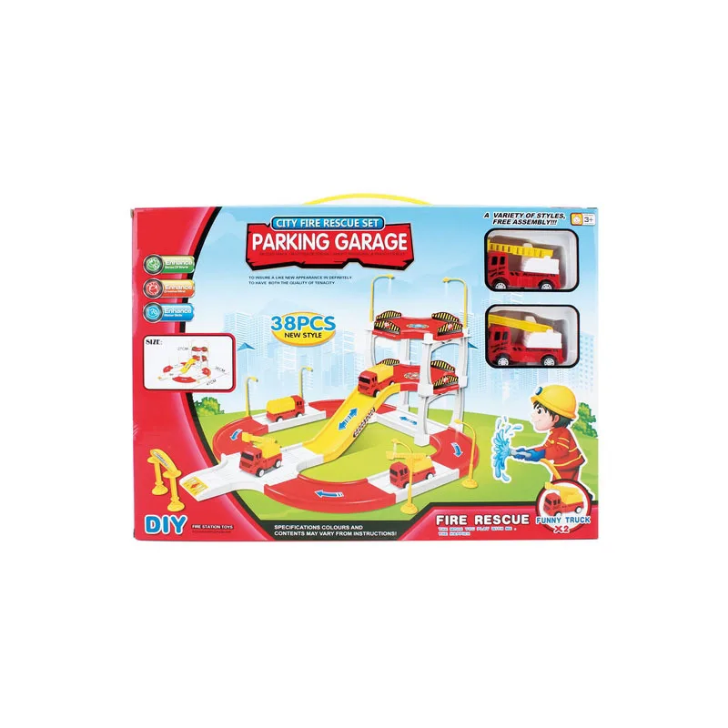 

Children Assembled Parking Lot Toy Educational Multilayer Camera Track Car Model Boy Camera Track Car Toy Set