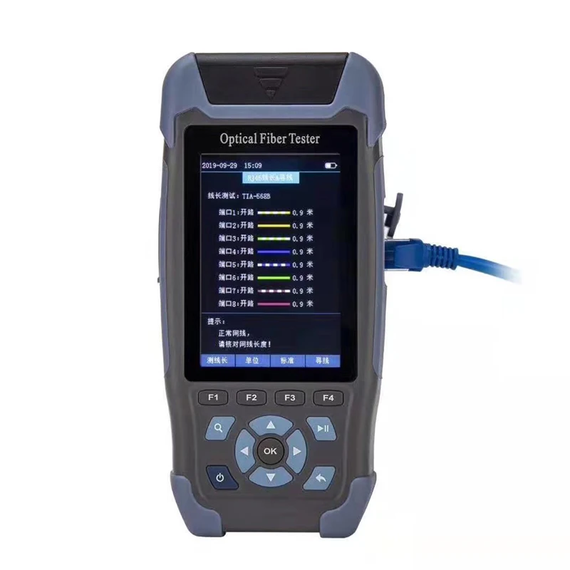 Серый SeikoFire Mini Pro OTDR S710 с 9 функциями VFL OLS OPM карта событий 24dB для 64 км волоконный кабель Ethernet тестер - Цвет: Серый