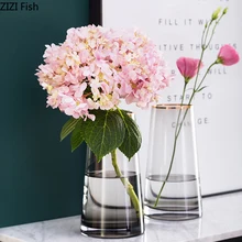 Скандинавские вазы для цветов стеклянная ваза Пномпень гидропоники Прозрачный цветочный горшок сушеные цветочные композиции украшение дома