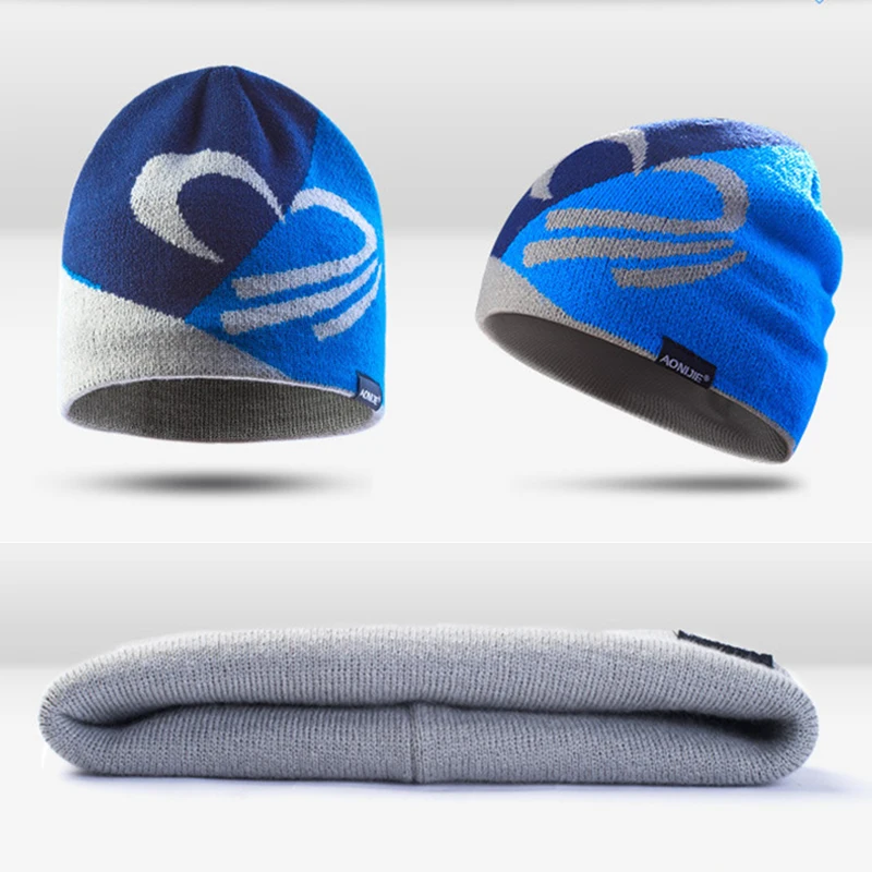 breathable cycling hat Unisex Winter Warmer Hat Knitted Windproof Skull Sports Cap comfortable Protective Accessory