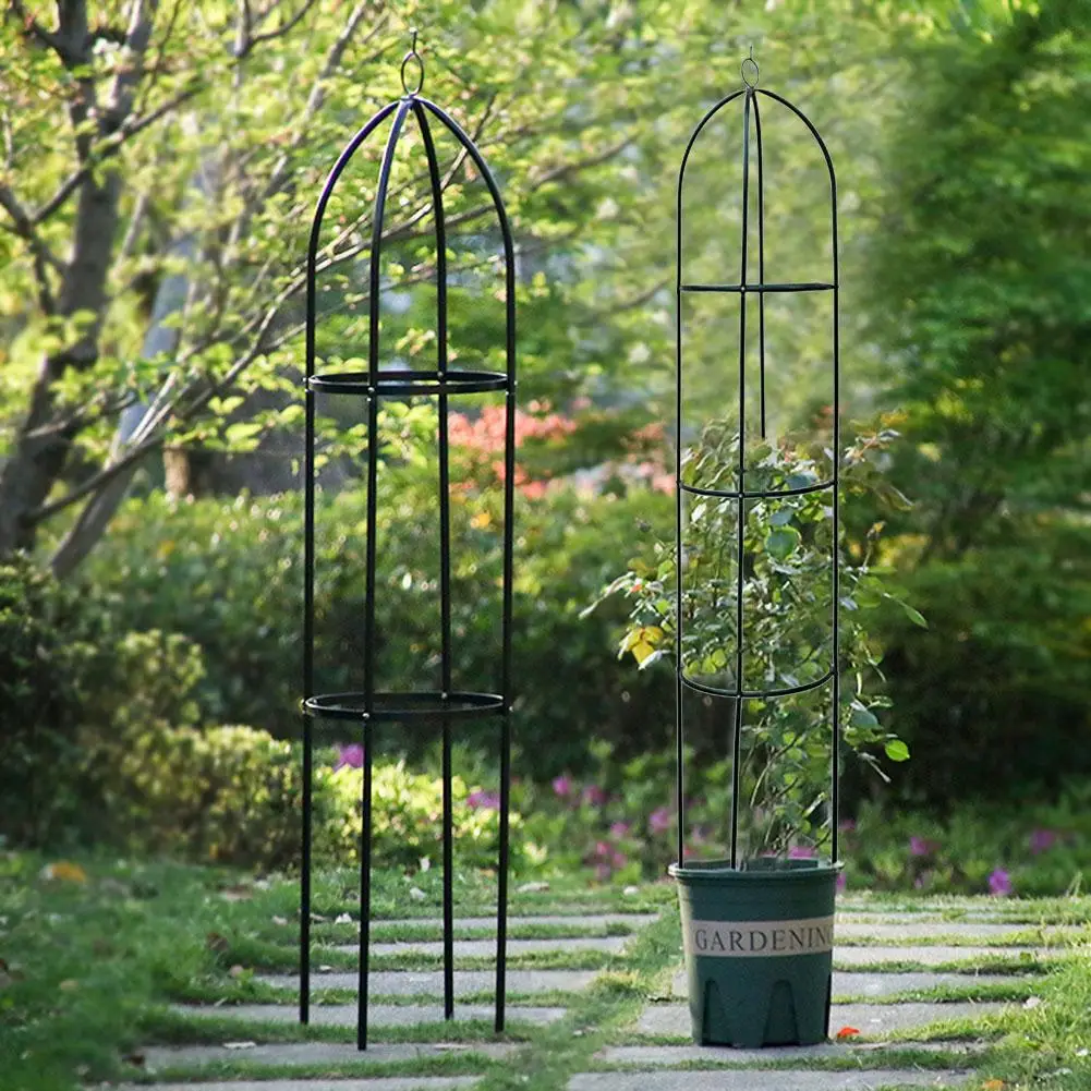 Iron Plant Growth Bracket Garden Trellis Plant Support for Home Garden Climbing Vines Flowers Stands 194cm