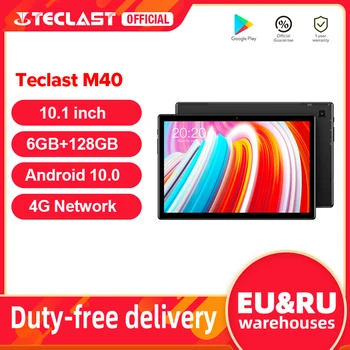 Teclast M40 10.1'' Tablet 1920x1200 4G Network UNISOC T618 Octa Core 6GB RAM 128GB ROM Tablets PC Android 10 Dual Wifi Type-C 1