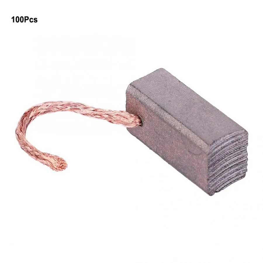 

100Pcs Graphite Copper Motor Carbon Brushes Replacement Kits for Electric Vehicle DC Motor J432A 8x10x20mm