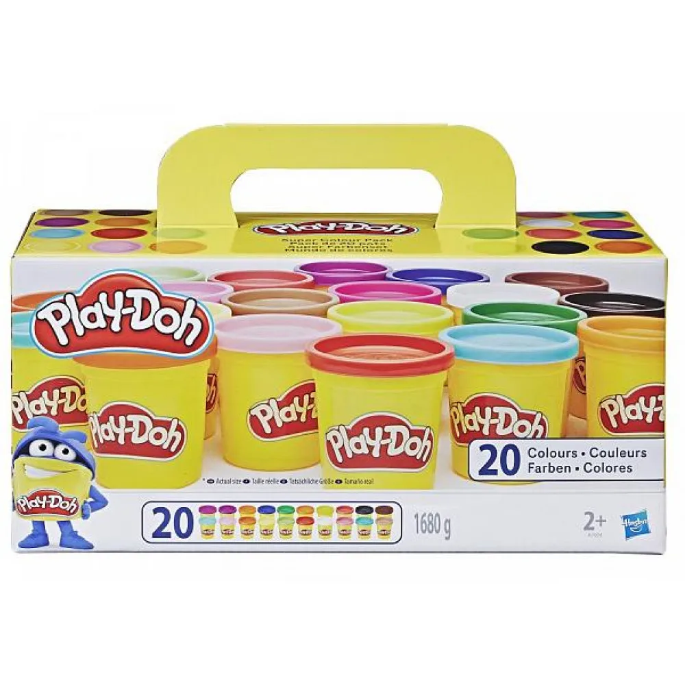 Игровой набор Play-Doh Комплект суперцветов. 20 банок | Игрушки и хобби