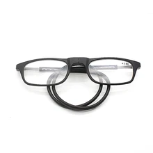 Совершенно новые магнитные очки для чтения, мужские и женские, Висячие на шее, лупа, регулируемая передняя дальнозоркость TR90 очки+ 1,0+ 1,5~+ 3,5