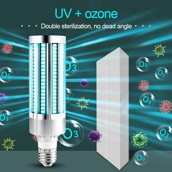 

Schools Remote Control 60W E27 Kill Mites Hotel Led Bactericidal Germicidal Sterilizer Deodor Home Office UV Disinfection Lamp