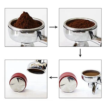 

Coffee Distributor Leveler Tool Brown Distributor 58Mm Brown Distribution Tool