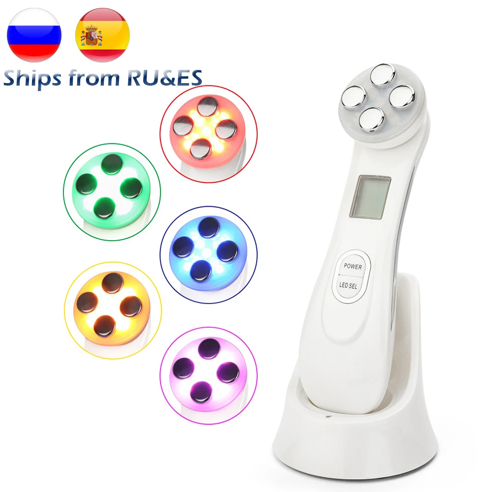 Price Face Skin EMS Mesotherapy Electroporation RF Radio Frequency Facial LED Photon Skin Care Device Face Lift Tighten Beauty Machine