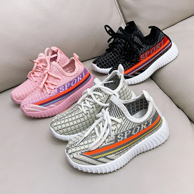 

2021 Kids Shoes Boys Shoes Girls Causal Running Sneakers Children Breathable Soft Shoes Toddler Sports Shoes