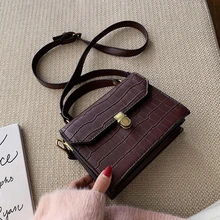 Сетчатая красная Маленькая женская сумка новая Корейская версия каменная текстура сумка через плечо атмосферная модная сумка