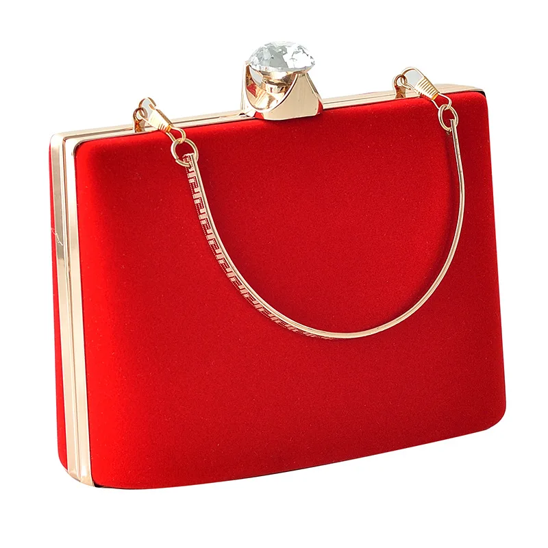 

LOLIBOX Luxury Handbags Women Bags Designer Diamonds Velvet Women Clutches Retro Female Handbags Evening Bags For Wedding Bags