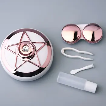 

Alice Star Diamond Contact Lens Case Portable Storage Contact Lens Case Box Holder Container Outdoor Travel Contact Lenses Box