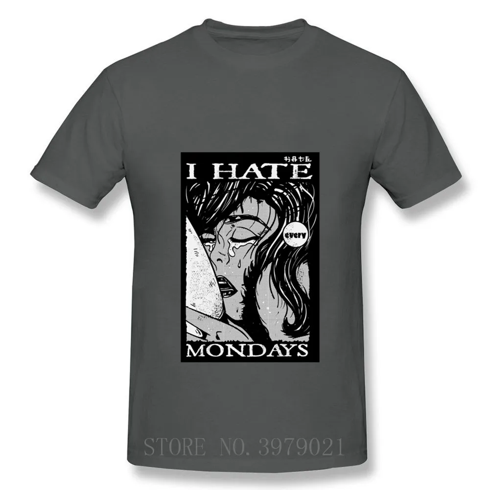 Японские повседневные футболки с принтом Сейлор Мун I Hate Mondays кавайная уличная