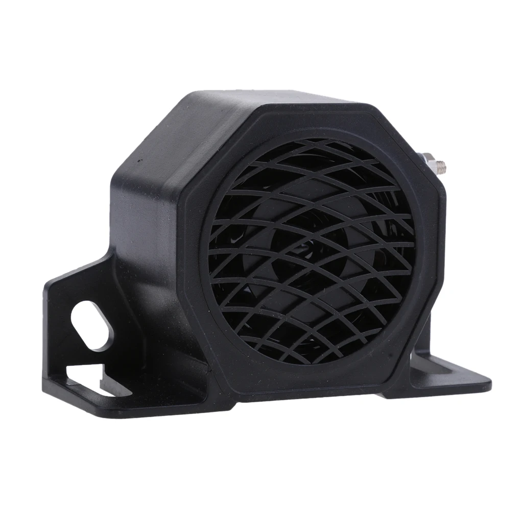 Waterproof Reverse Horn Loud Car Reversing Tone Horn Buzzer Alarm Siren Speaker 12-24V 30W 110db Black