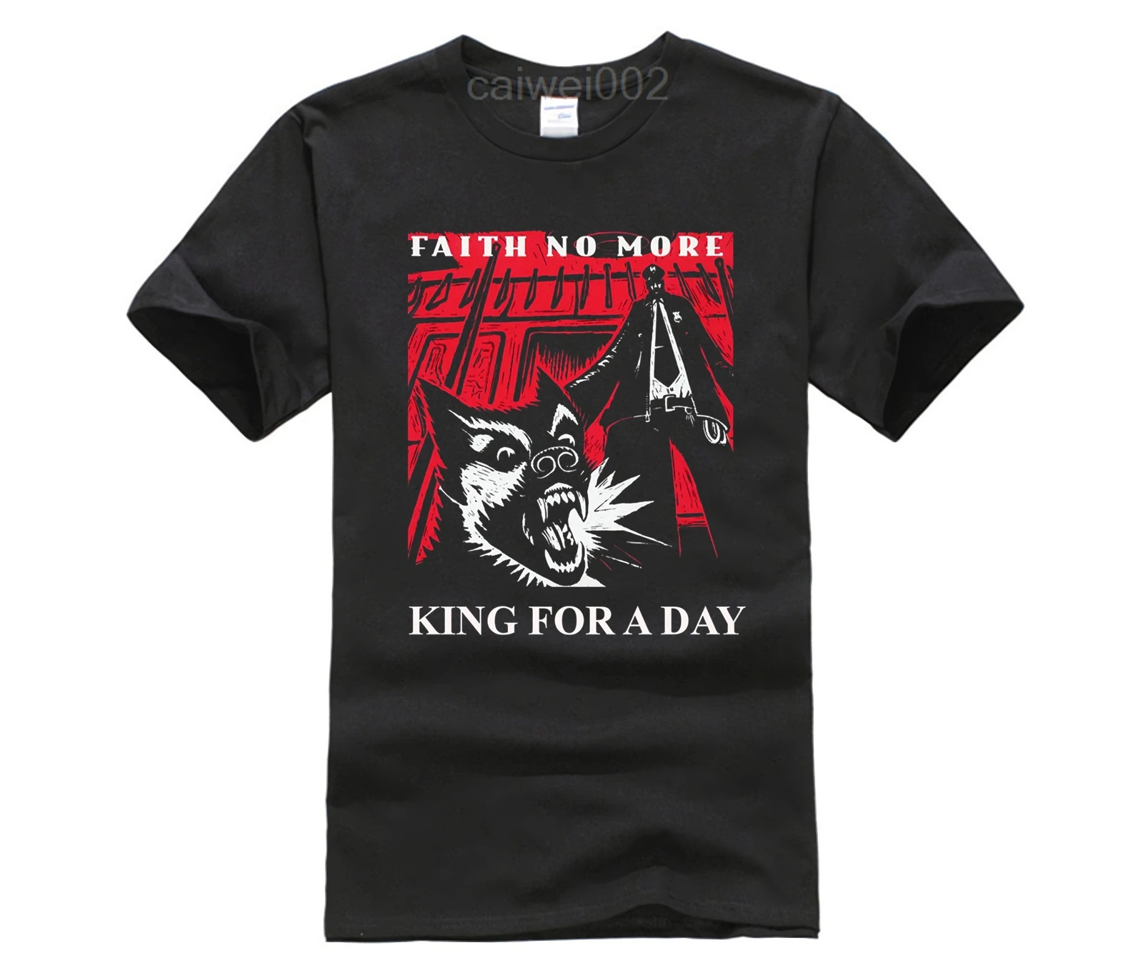 Men's white short sleeve t-shirt Faith No More King for a Day MrBungle Mike Patton Fashion Street T-Shirt | Мужская одежда