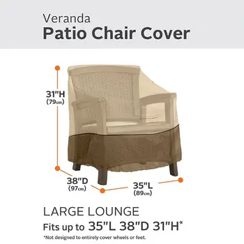 

Dust-proof Waterproof Furniture Cover Sofa Protection Outdoor Patio Garden High Back Chair