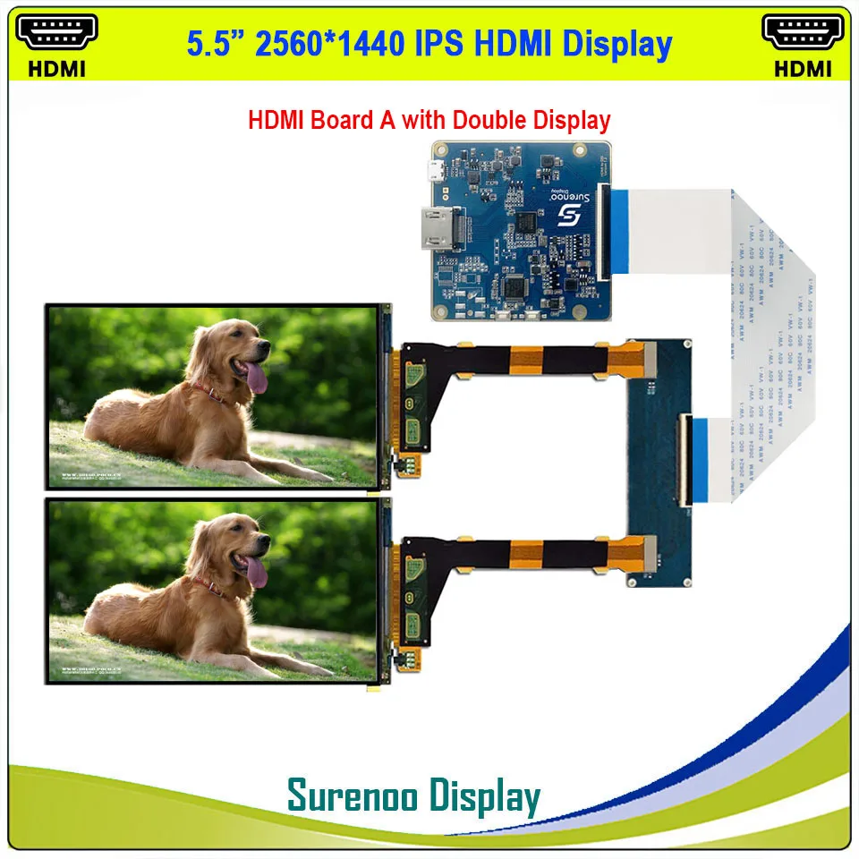 5 &quot2K 1440*2560 Sharp IPS ЖК модуль монитор экранная панель LS055R1SX04 LCM с HDMI MIPI платой двойной