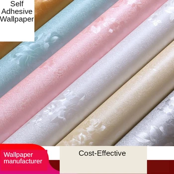 

Wallpaper self-adhesive 3d European style background wall bedroom living room hotel office dormitory wall sticker PVC wallpaper