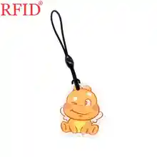 UID S50 1K 13,56 Mhz перезаписываемая IC карта сменная NFC для мультфильм водонепроницаемый брелок, цепочка для ключей жетон карта контроля доступа 1 шт