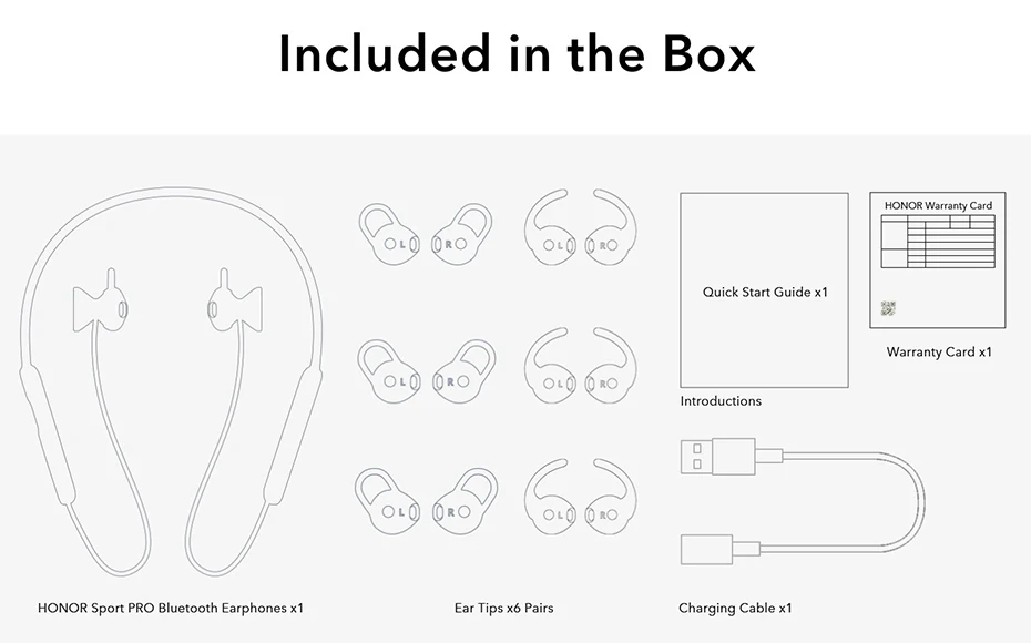Huawei Honor xSport PRO Earphone Bluetooth Wireless Earphone Sport Running Wireless With Mic For Iphone Xiaomi Huawei HonorPhone (12)