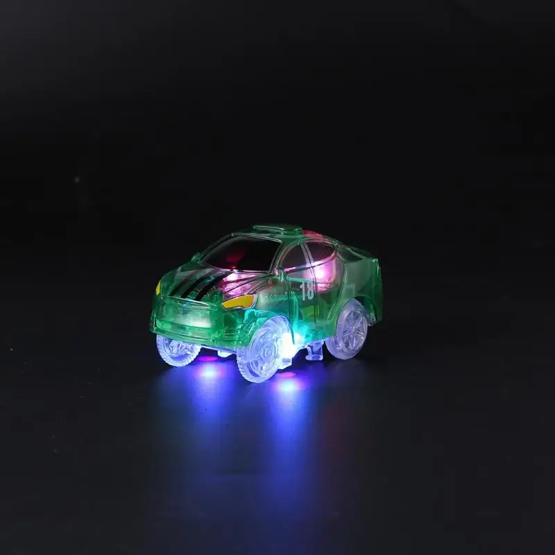 Детские сборные игрушки DIY, светящиеся гибкие автомобильные игрушки, детские гоночные изгибы, рельсовые дорожки, светодиодный электронный флэш-светильник, автомобильная игрушка