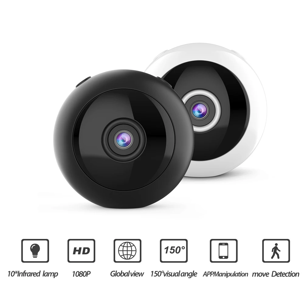 Миниатюрная Wi Fi IP камера HD1080P W8 беспроводная мини видеокамера с ночным видением и