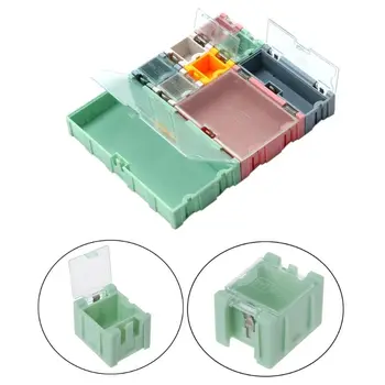 

9pcs/set SMD Container SMT IC Electronic Component Mini Storage Box Jewelry Case