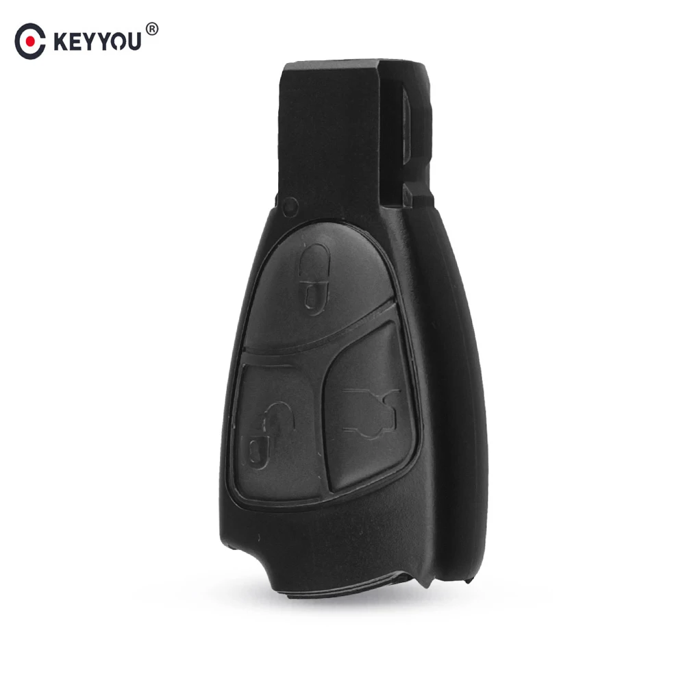 3 tasti Custodia per chiave remota Bright Side e clip per batteria per Mercedes