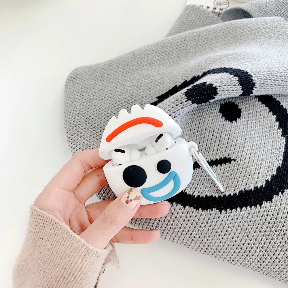 Мягкий чехол для наушников с мультяшными монстрами для AirPods Pro, bluetooth-гарнитура, силиконовый чехол с крючком для Airpods 3
