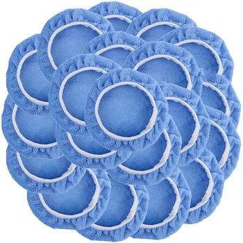 

20 Pcs Polishing Bonnet Pads (5 to 6 Inches) Buffer Bonnets Microfiber Car Polishing Buffer Bonnets Waxers Bonnet Set