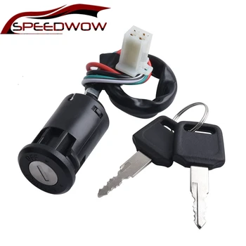 

SPEEDWOW Universal 50-125CC Motorcycle Ignition Switch Key With Wire For Honda/Quad Yamaha Suzuki Scooter ATV
