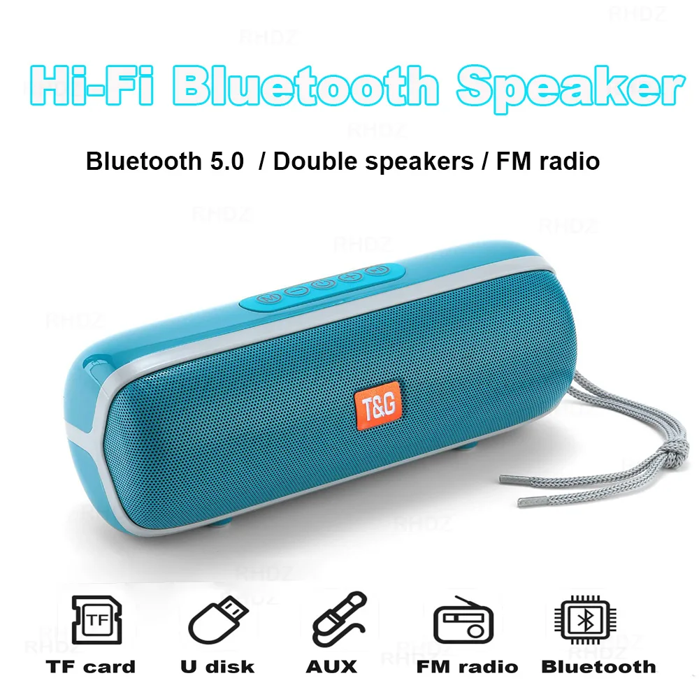 Портативный Bluetooth динамик 20 Вт Беспроводная басовая Колонка Водонепроницаемая