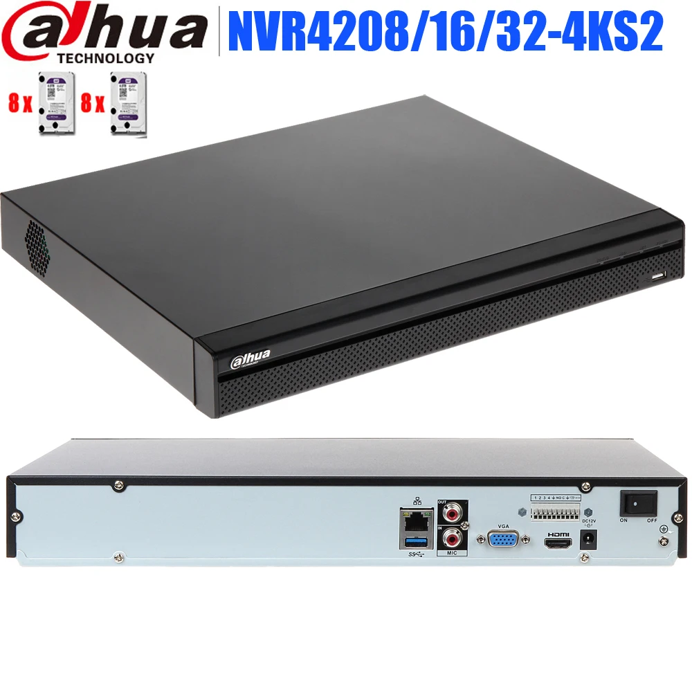 Оригинальный многоязычный видеорегистратор Dahua 4K H.265 | Безопасность и защита