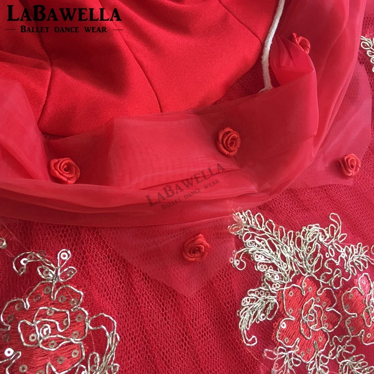 Детская балерина для девочек; сказочная балетная пачка; BT9046A; Профессиональный Балетный костюм с юбкой-пачкой; красный цветок; сказочная Романтика; La Esmeralda