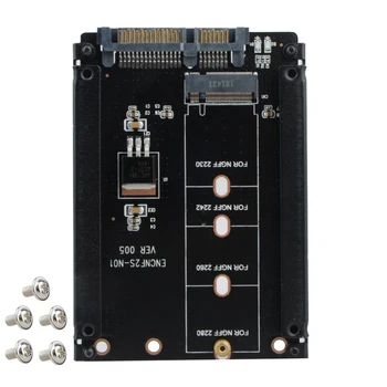 

Hot M.2 NGFF SSD For SATA 2.5 Gb / s 6 Adapter Board with Cabinet M2 Plug NGFF Adapter With 5 Screw Support for WinXP / Vista