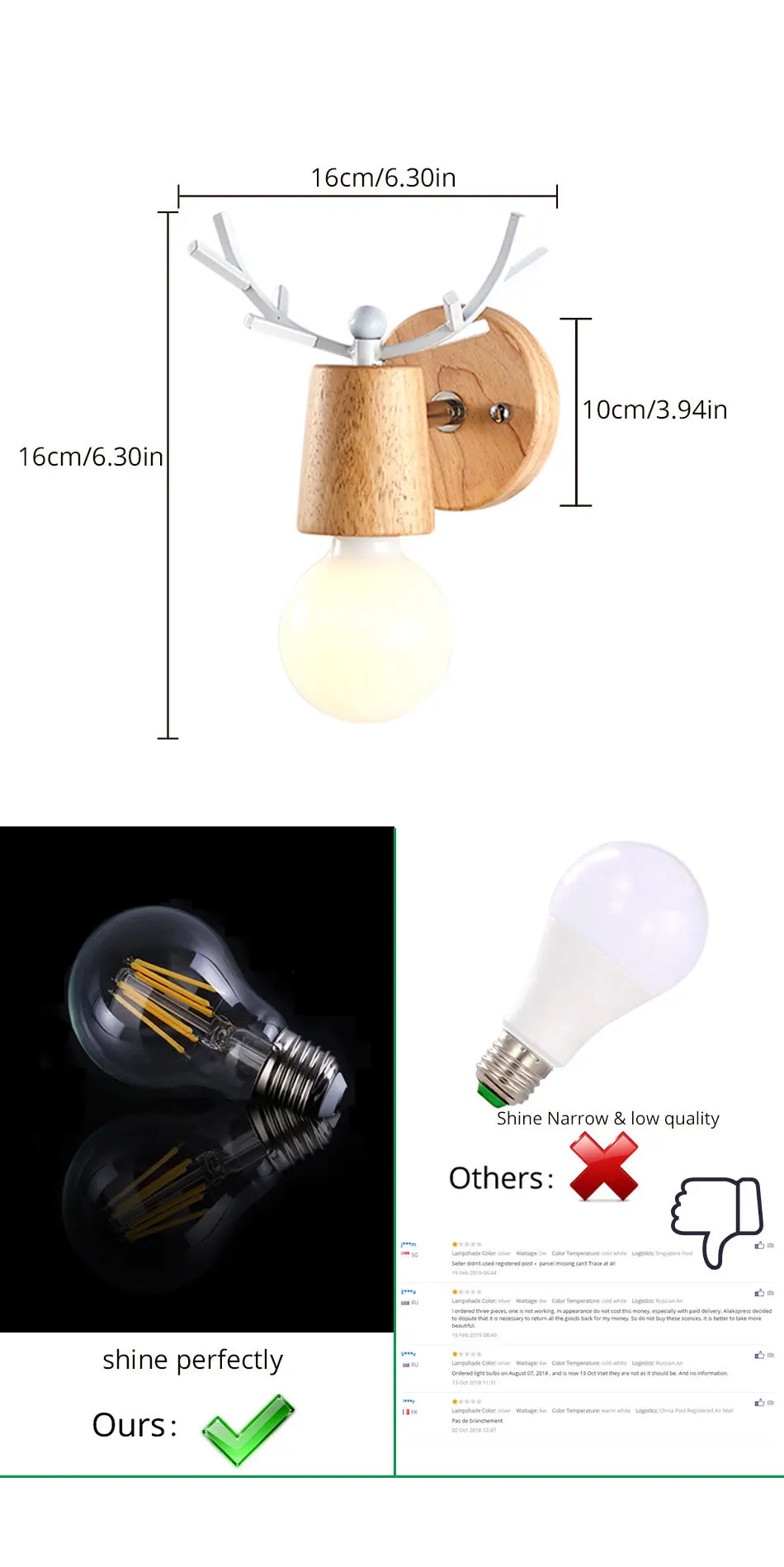 Black LED Wall Lamp Retro Vintage E27 Bulb Wall Light For Reading Bathroom Hotel Bedroom Indoor Night Lighting LED Sconces (9)