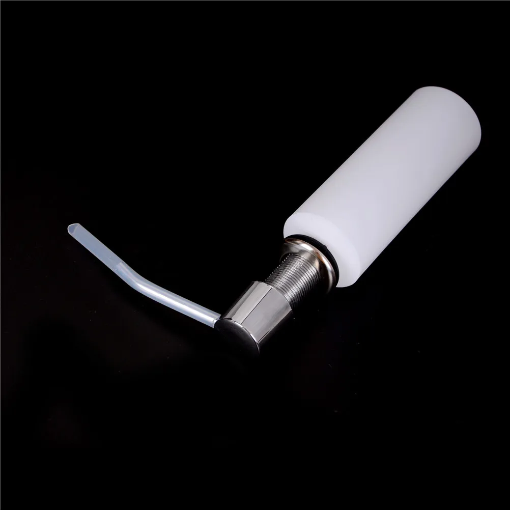 Liquid Soap Dispenser 300ml Plastic+Stainless Steel Bathroom Kitchen Sink Liquid Soap Dispenser Bathroom Fixture Hardware